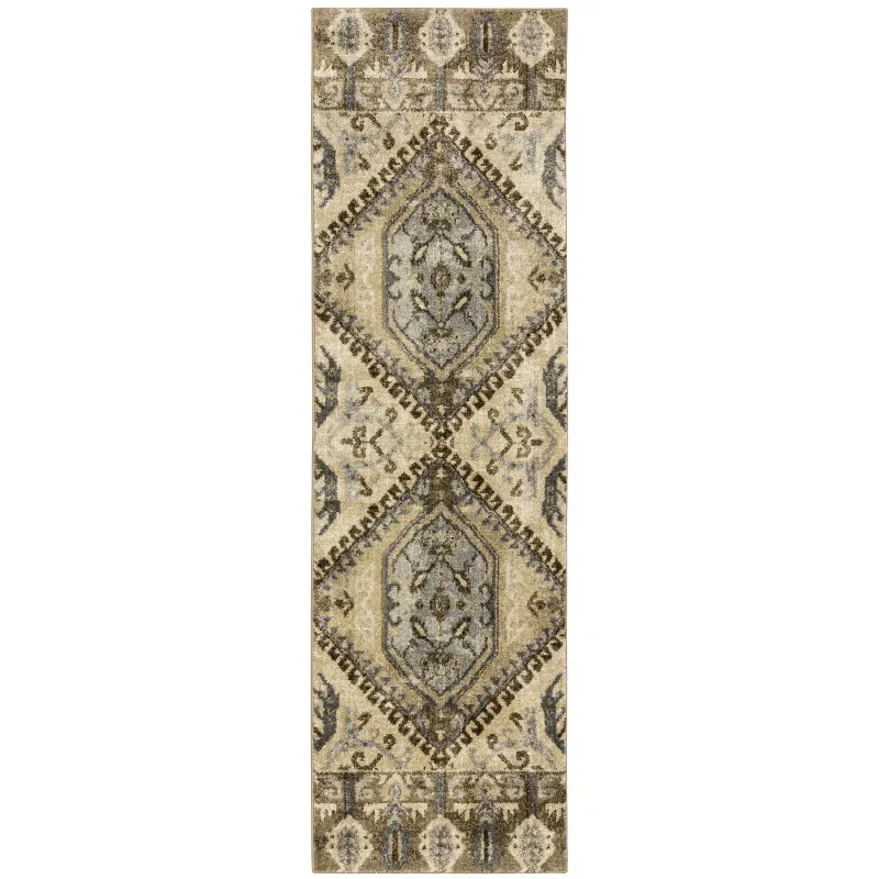 Tapete Villa Kazak en Beige