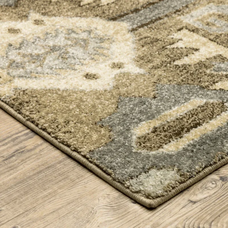 Tapete Villa Kazak en Beige