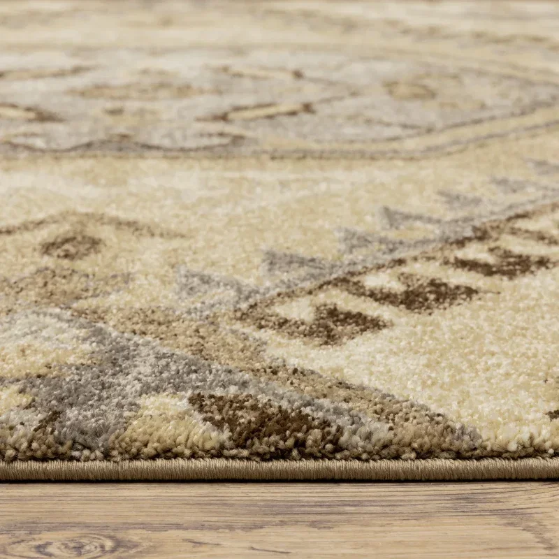 Tapete Villa Kazak en Beige