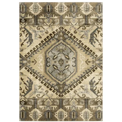 Tapete Villa Kazak en Beige Tapete Villa Kazak en Beige
