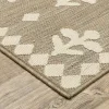 Tapete Zaira Botánico en Taupe, detalle de la textura