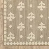 Tapete Zaira Botánico en Taupe, detalle de la textura 2