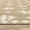 Tapete Zaira Botánico en Taupe, detalle de la textura 3