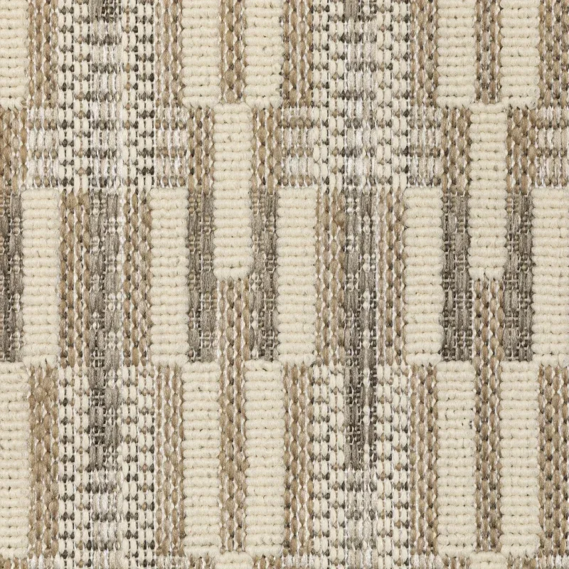 Tapete Zaira Geométrico en Beige, detalle de la textura 4