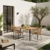 Tapete Zaira Geométrico en Beige ambientado 2