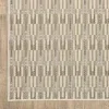 Tapete Zaira Geométrico en Beige, detalle de la textura 2