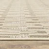 Tapete Zaira Geométrico en Beige, detalle de la textura 3