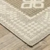 Tapete Zaira Greca en Beige, detalle de la textura