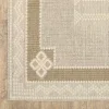 Tapete Zaira Greca en Beige, detalle de la textura 2