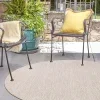 Tapete Solido Exterior en Beige - 4.00 Redondo