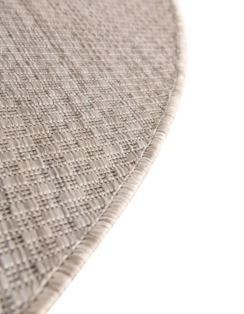 Tapete Solido Exterior en Beige - 4.00 Redondo