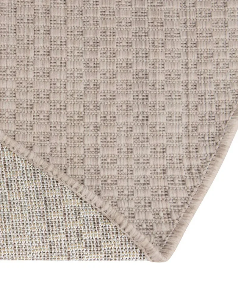 Tapete Solido Exterior en Beige - 4.00 Redondo