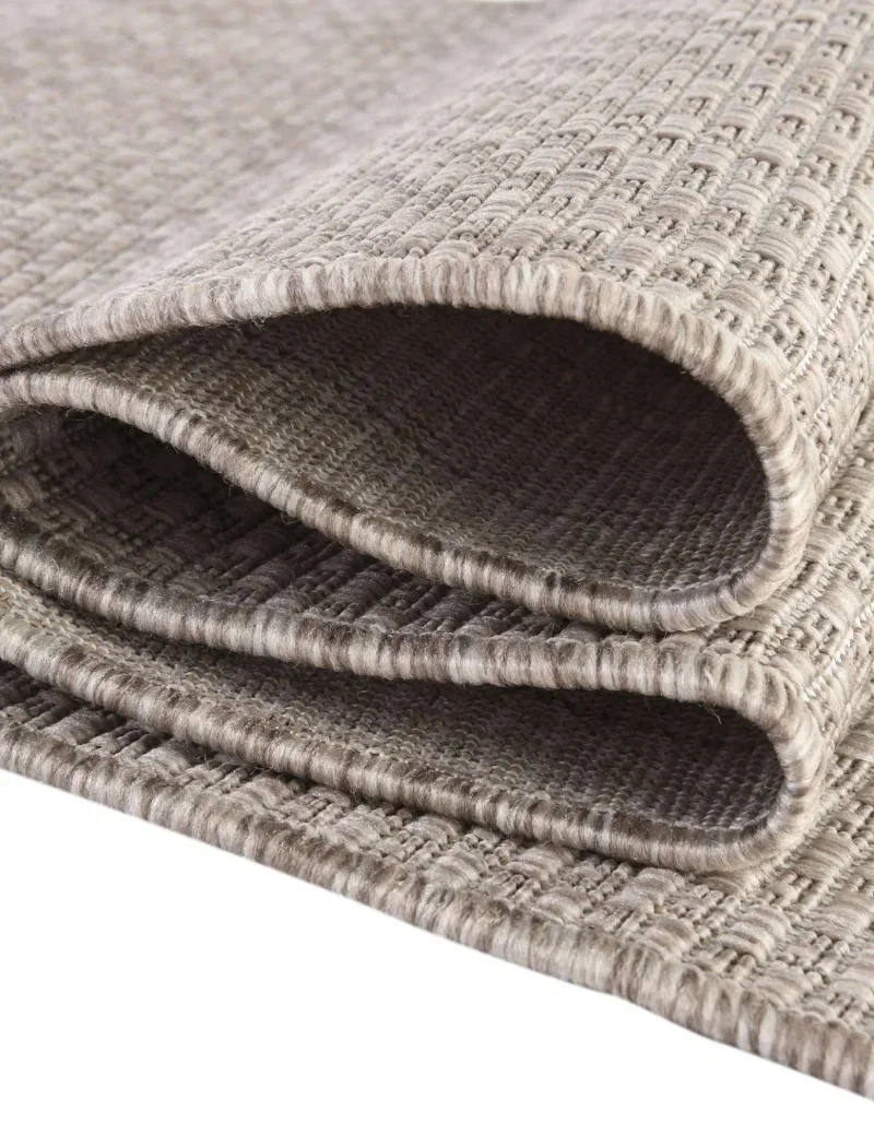Tapete Solido Exterior en Beige - 4.00 Redondo