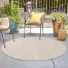 Tapete Solido Exterior en Beige - 4.00 Redondo