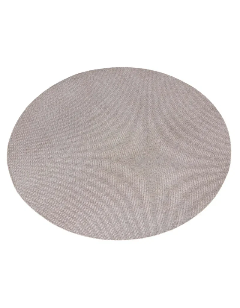 Tapete Solido Exterior en Beige - 4.00 Redondo