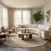 Tapete Solido Exterior en Beige - 4.00 Redondo