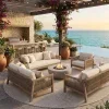 Tapete Solido Exterior en Beige - 4.00 Redondo