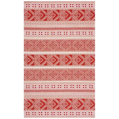 tapete-patina-bandas-kilim-en-terracota-principal Tapete Pátina Bandas Kilim en Terracota