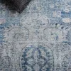 Tapete Pátina Medallón Circular en Azul con Gris