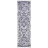 Tapete Pátina Medallón Floral Persa en Azul Marino con Verde Salvia