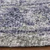 Tapete Pátina Medallón Floral Persa en Azul Marino con Verde Salvia