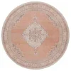 Tapete Pátina Medallón Ornamental en Marfil con Terracota