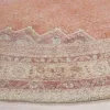 Tapete Pátina Medallón Ornamental en Marfil con Terracota