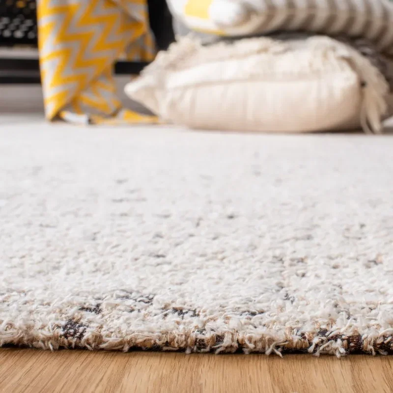 Tapete Pátina Moteado Desgastado en Natural con Marfil