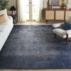 Tapete Pátina Persa Desvanecido en Azul con Gris