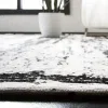 Tapete Pátina Trazos Verticales en Gris con Marfil