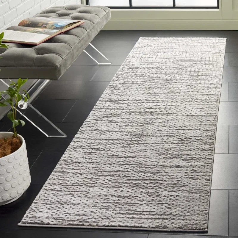 Tapete Renace Bandas Punteadas en Taupe con Marfil