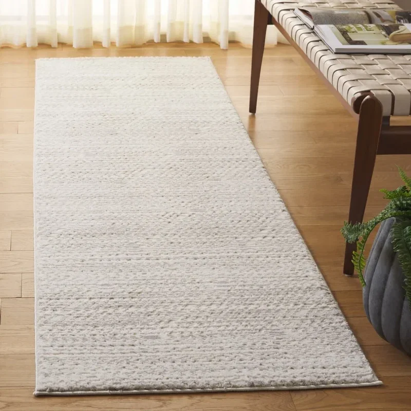Tapete Renace Bandas Texturadas en Marfil con Gris