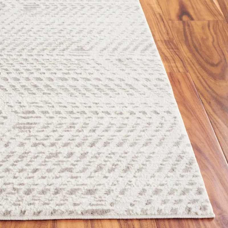 Tapete Renace Bandas Texturadas en Marfil con Gris