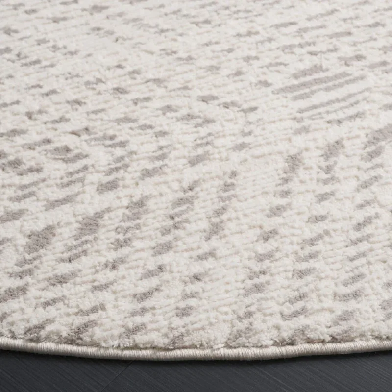 Tapete Renace Bandas Texturadas en Marfil con Gris