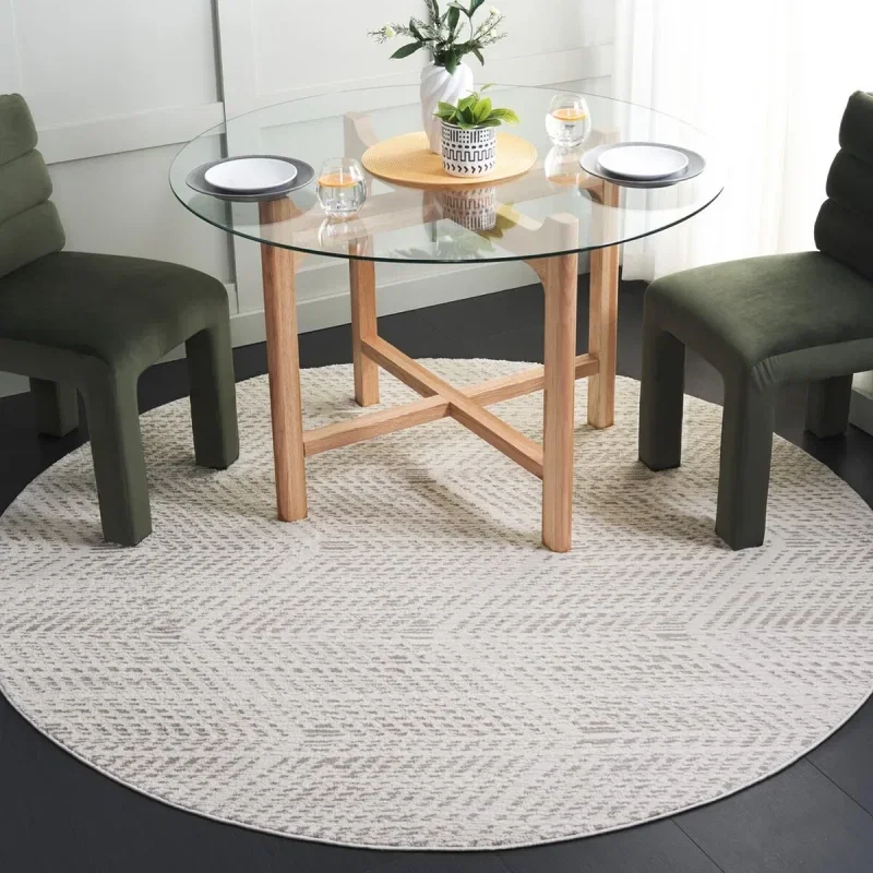 Tapete Renace Bandas Texturadas en Marfil con Gris
