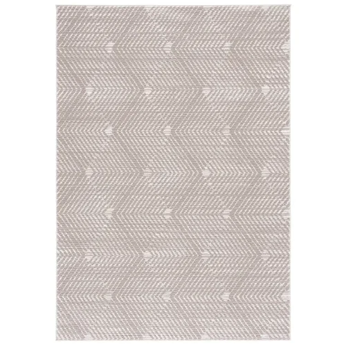Tapete Renace Bandas Texturadas en Taupe con Marfil