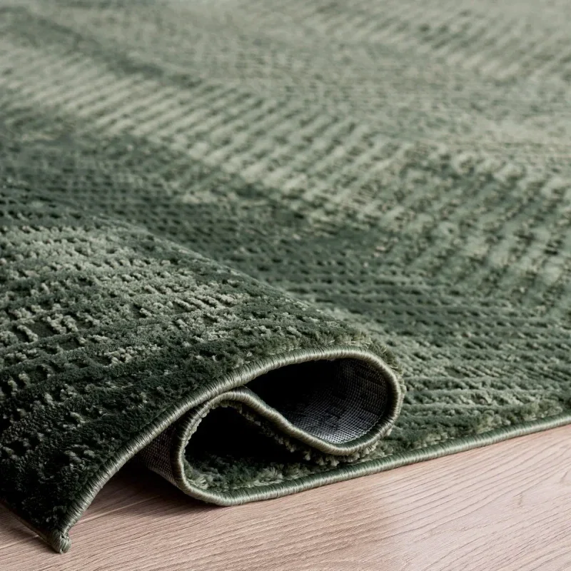 Tapete Renace Bandas Texturadas en Verde