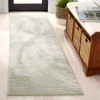 Tapete Renace Curvas Topográficas en Verde Salvia con Marfil