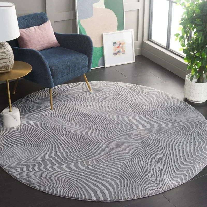 Tapete Renace Ondas Concéntricas en Gris