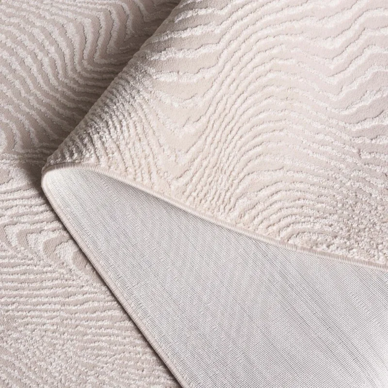 Tapete Renace Ondas Concéntricas en Rosa con Marfil