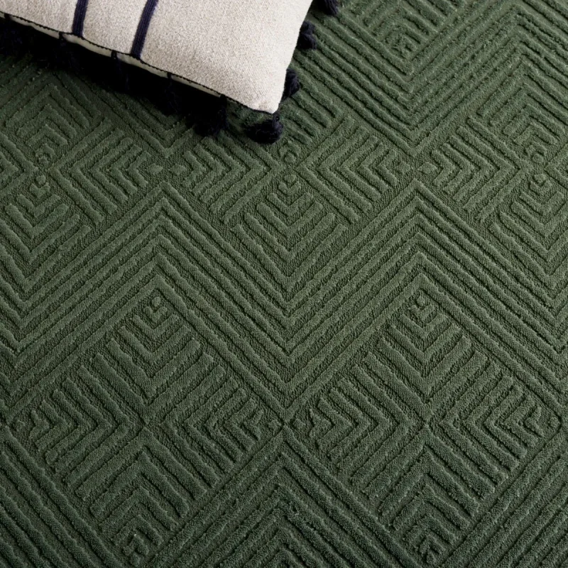 Tapete Renace Rombos Concéntricos en Verde