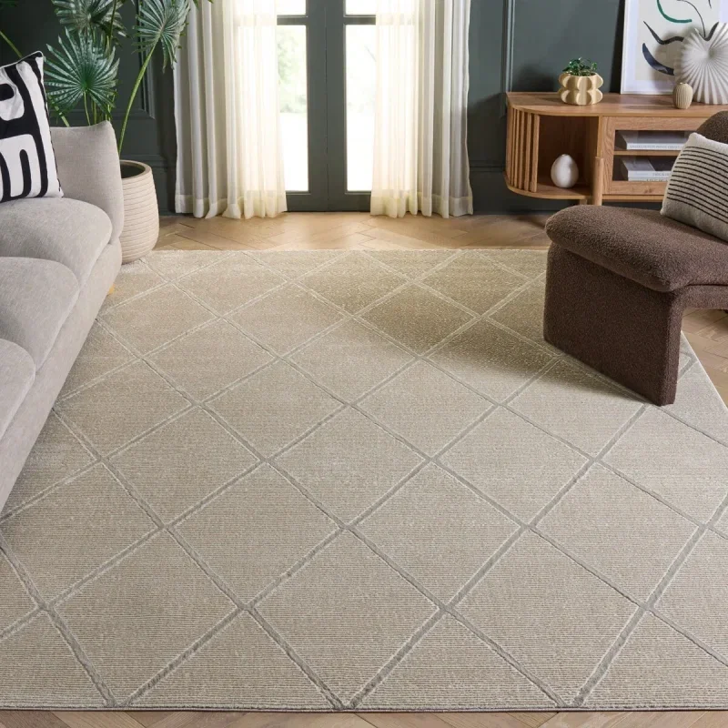 Tapete Renace Rombos Perfilados en Beige