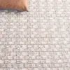 Tapete Renace Tejido de Canasta en Marfil con Taupe