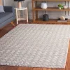 Tapete Renace Tejido de Canasta en Marfil con Taupe