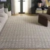 Tapete Renace Tejido de Canasta en Marfil con Taupe