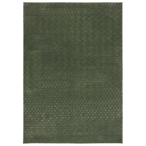Tapete Renace Tejido de Canasta en Verde