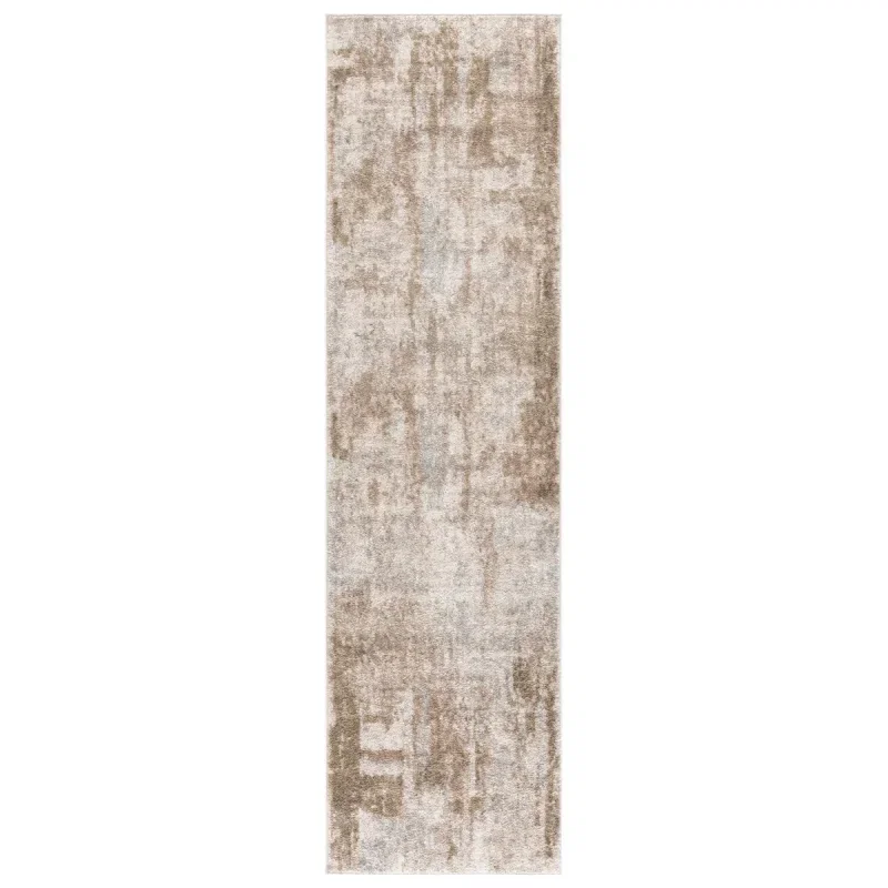Tapete Alcalá Pinceladas Desgastadas en Gris con Beige