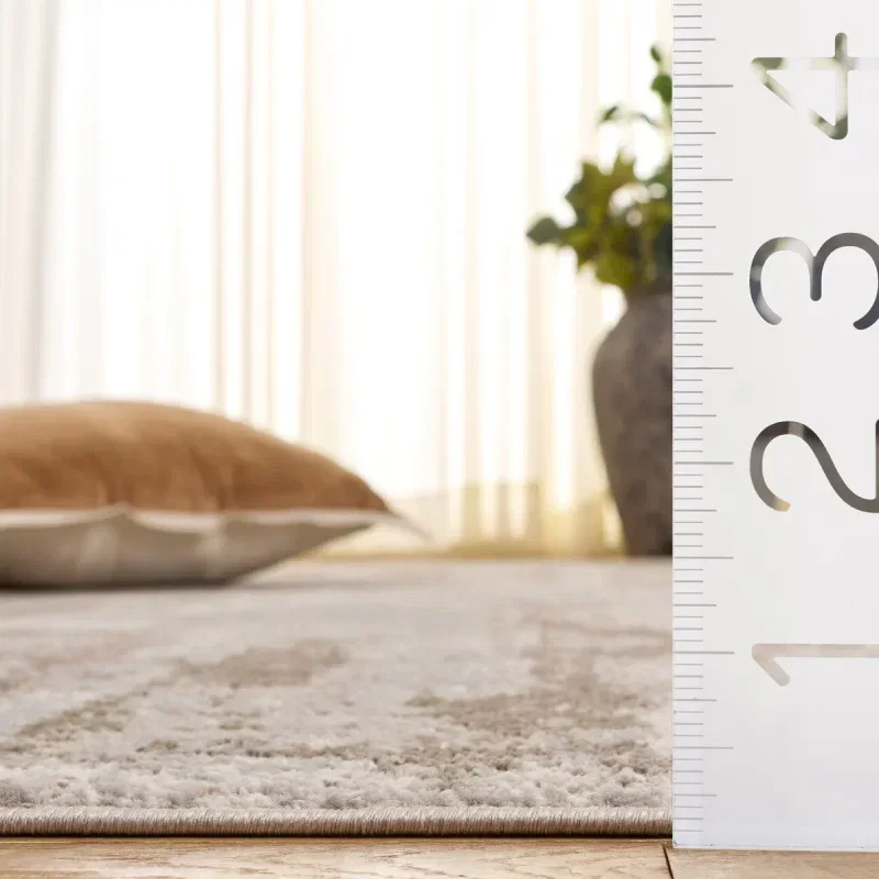 Tapete Alcalá Pinceladas Desgastadas en Gris con Beige