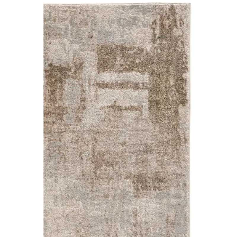 Tapete Alcalá Pinceladas Desgastadas en Gris con Beige