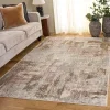 Tapete Alcalá Pinceladas Desgastadas en Gris con Beige